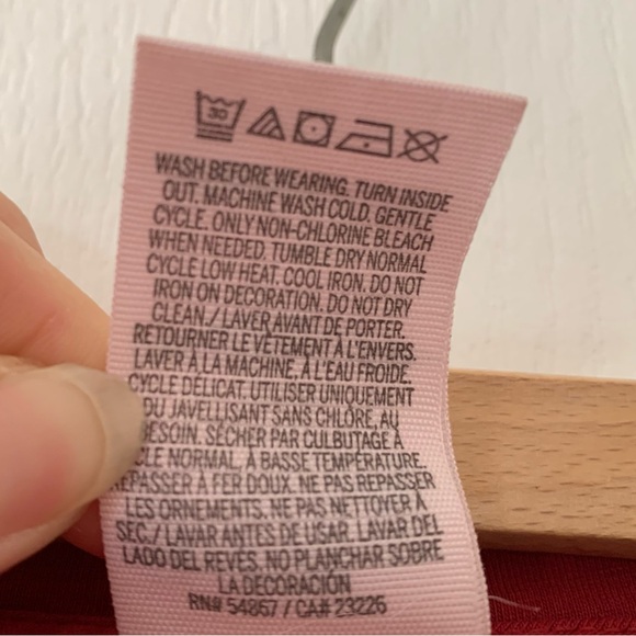 Victoria’s Secret PINK long sleeve V neck oversized stripe pocket - Picture 5 of 6